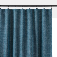 Штора С потайными патами с эффектом синели Figuera 220 x 140 см синий LA REDOUTE INTERIEURS  фото, kupilegko.ru